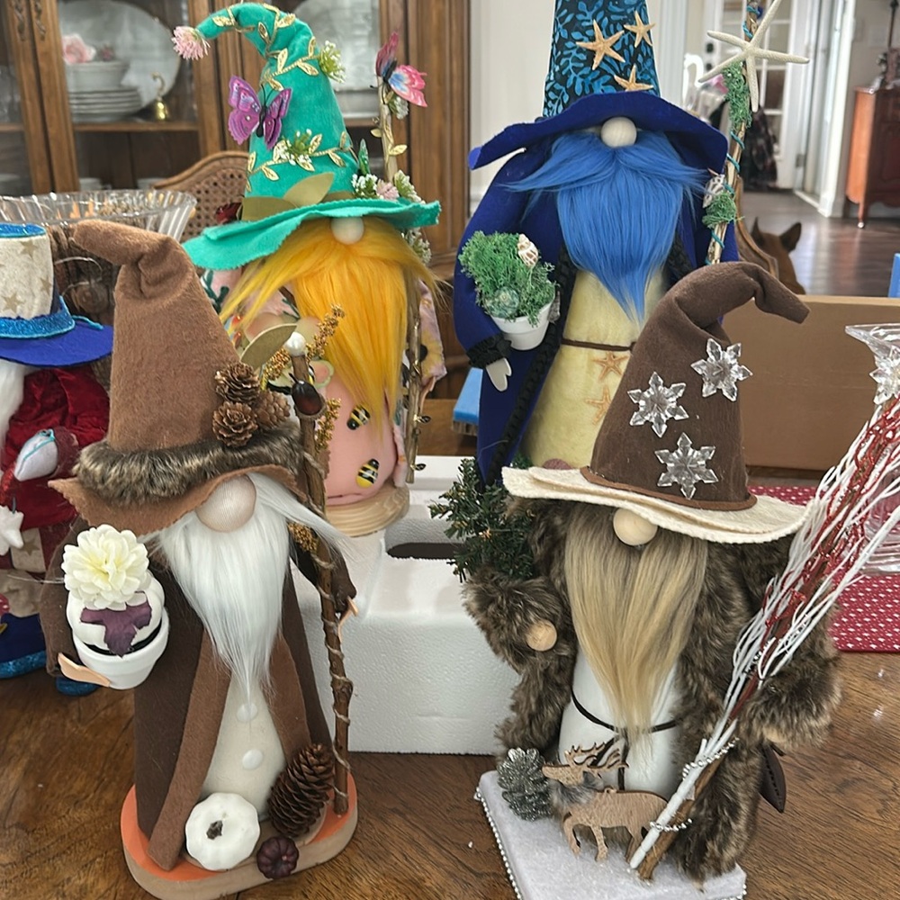 Hand crafted gnomes
